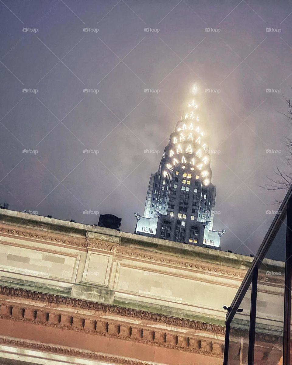 Low clouds over manhattan 