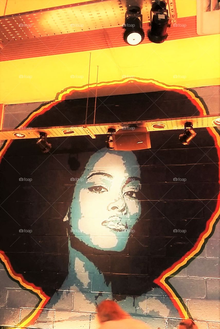 Wall Art of Young Black Woman