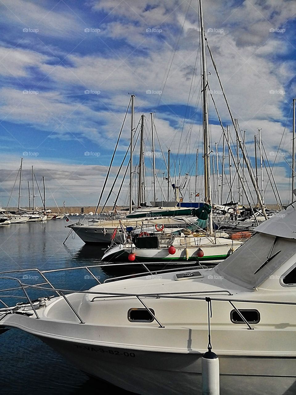 Yacht harbour in Fuengirola, Costa del Sol . Yacht harbour in Fuengirola, Costa del Sol 