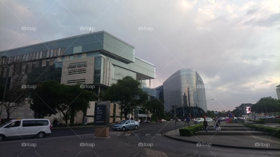 Cloudy Sandton City in Johannesburg, South Africa