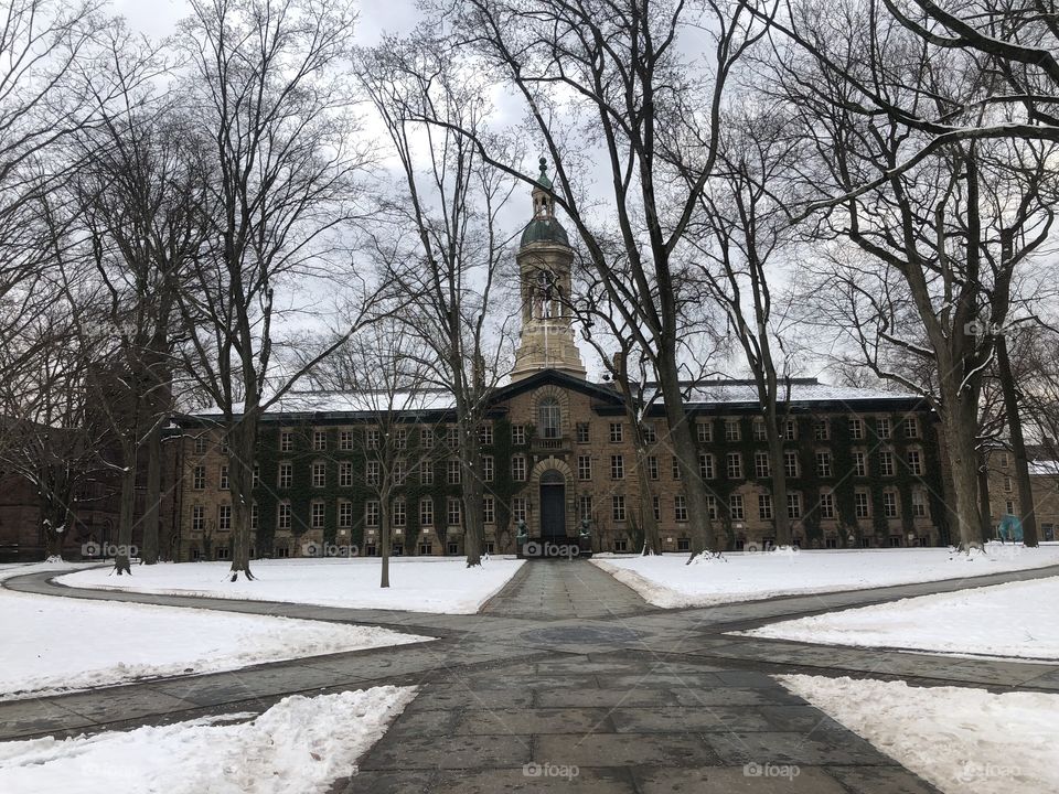 A building at Princeton universities main campus; this is the oldest building on campus, and serves as a reminder that many things from the past continue to serve purpose to this day.