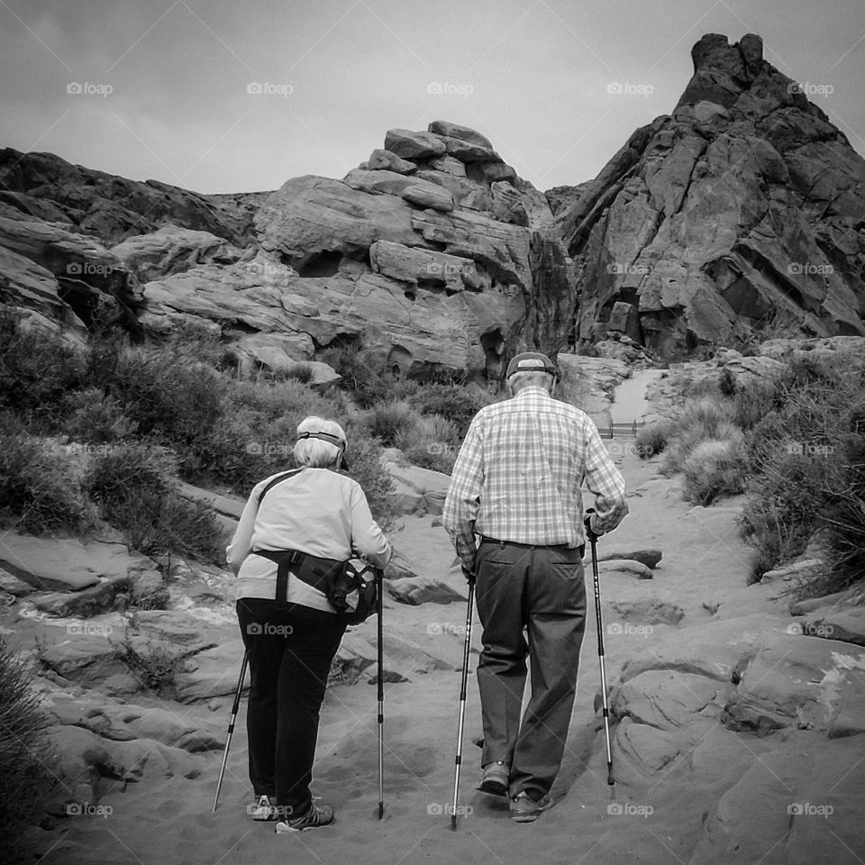 I was truly inspired when I saw these two hiking in Valley of Fire. 