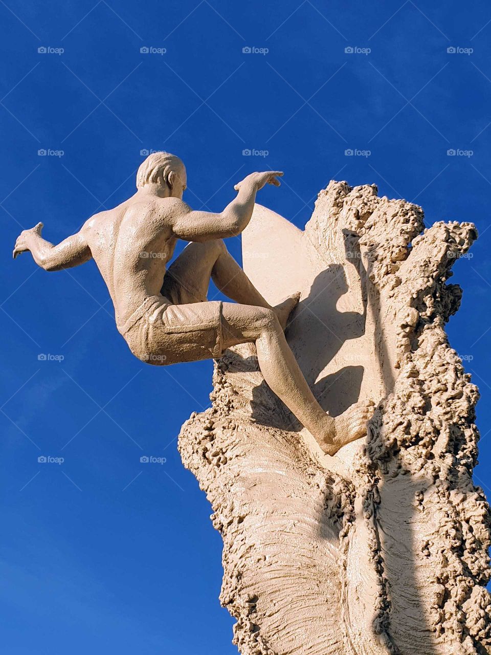 Surfer sculpure