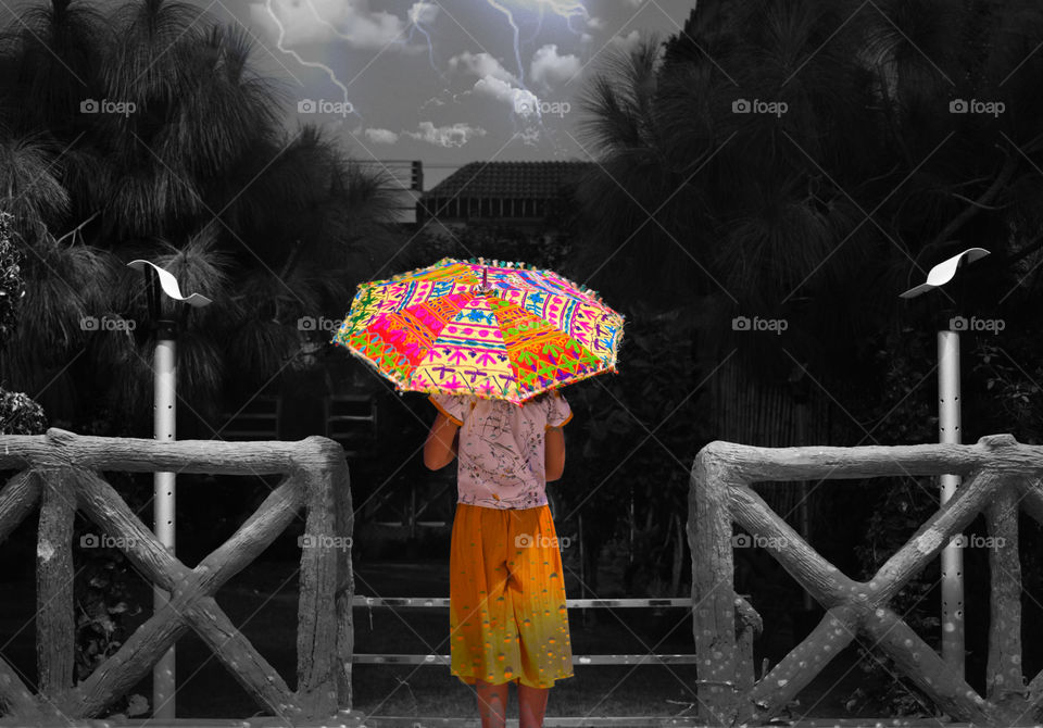 Girl With Umbrella.