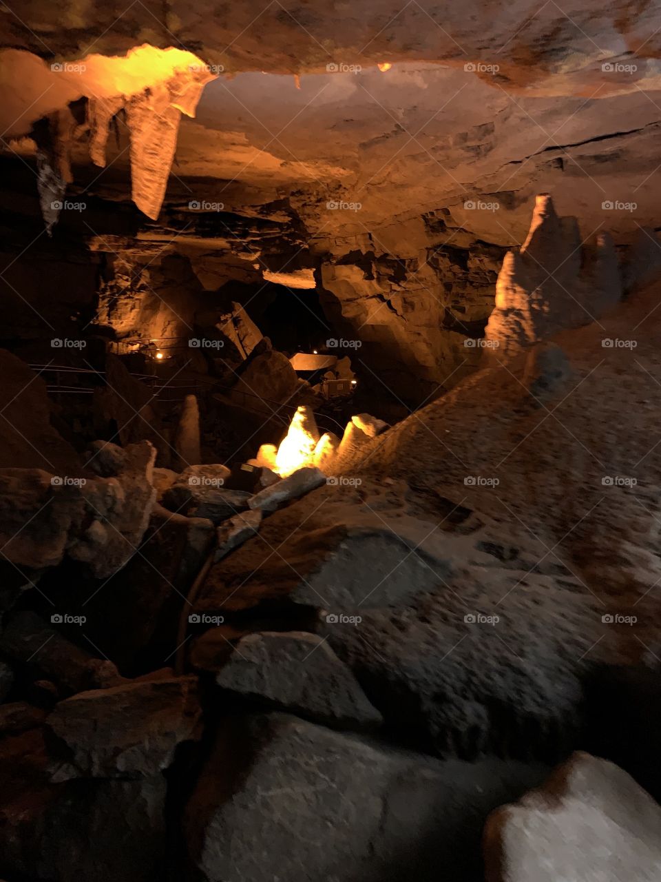 Gorgeous sandstone cavern formation