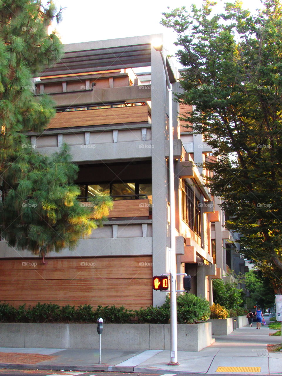 corner street Street Lamp walking sign