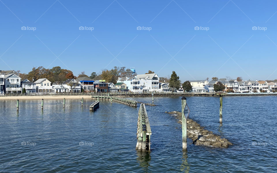 Peir -side at North Beach, MD