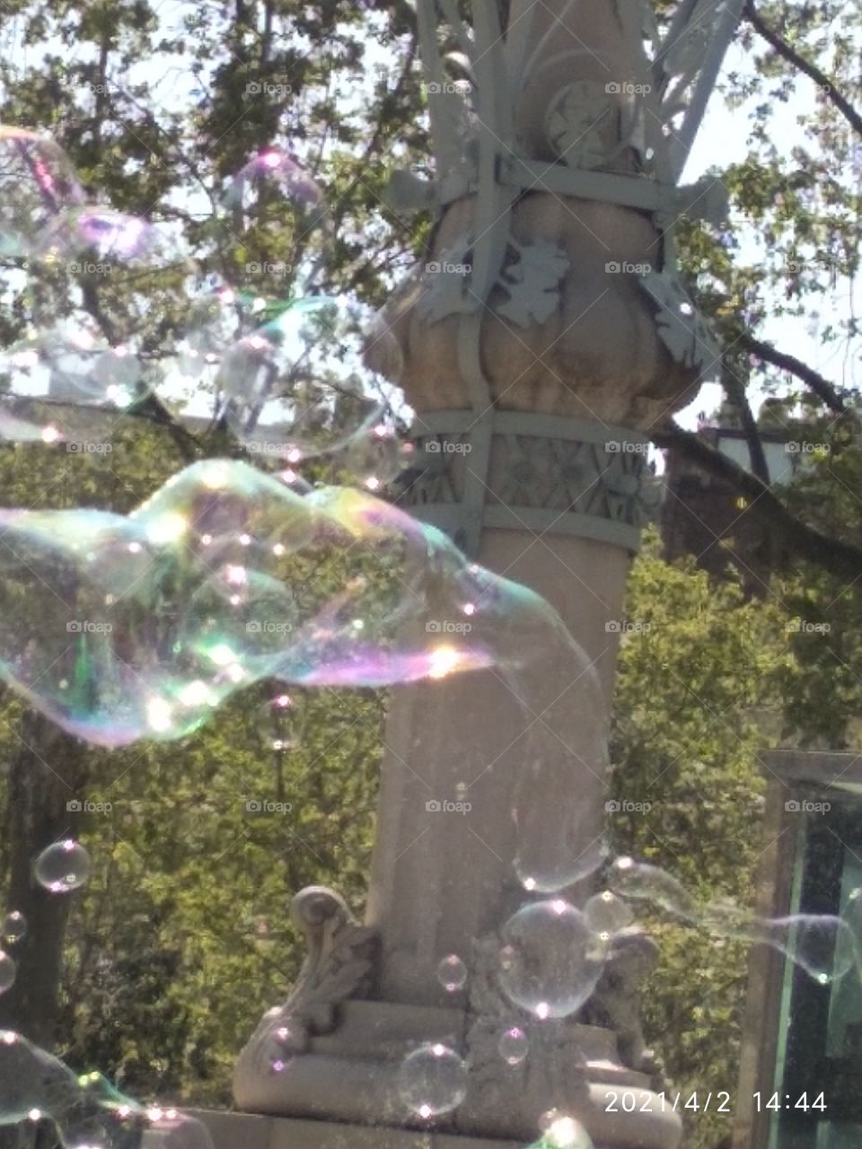 pompas de múltiples colores