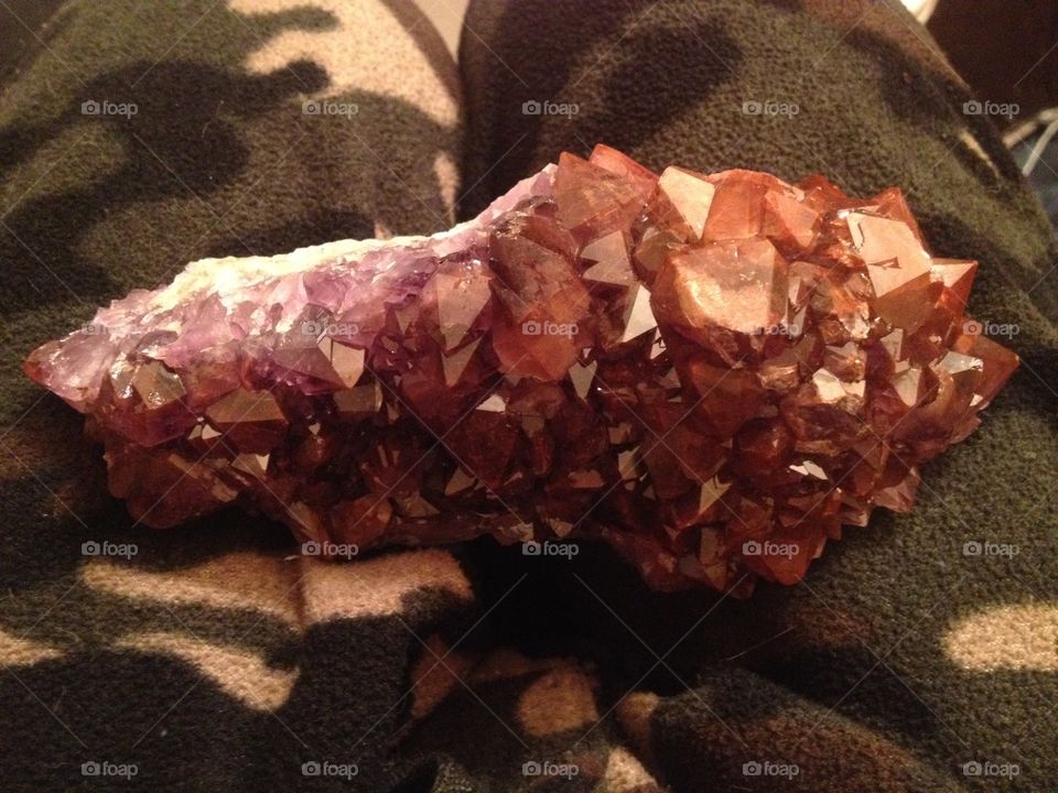 Rusted amethyst . Found only in Ontario, Canada