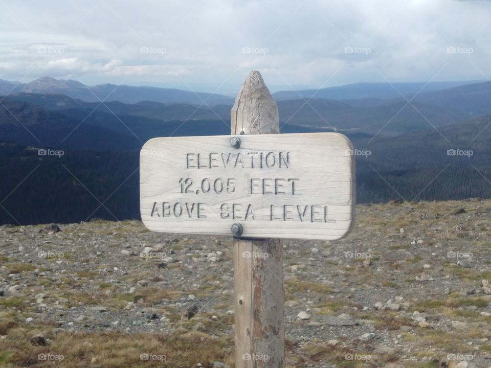 elevation 12,005 feet above Sea Level