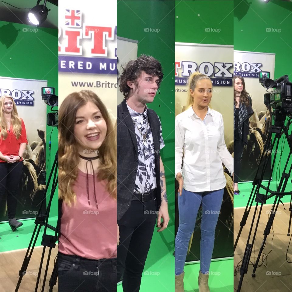 Presenters in the studio 