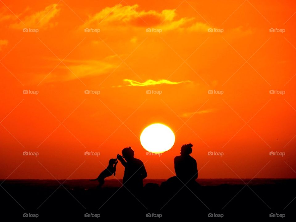 San poncho sunset