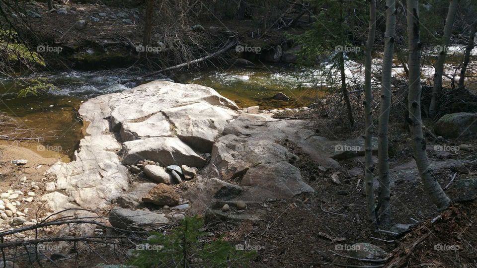 Big Rock in the river