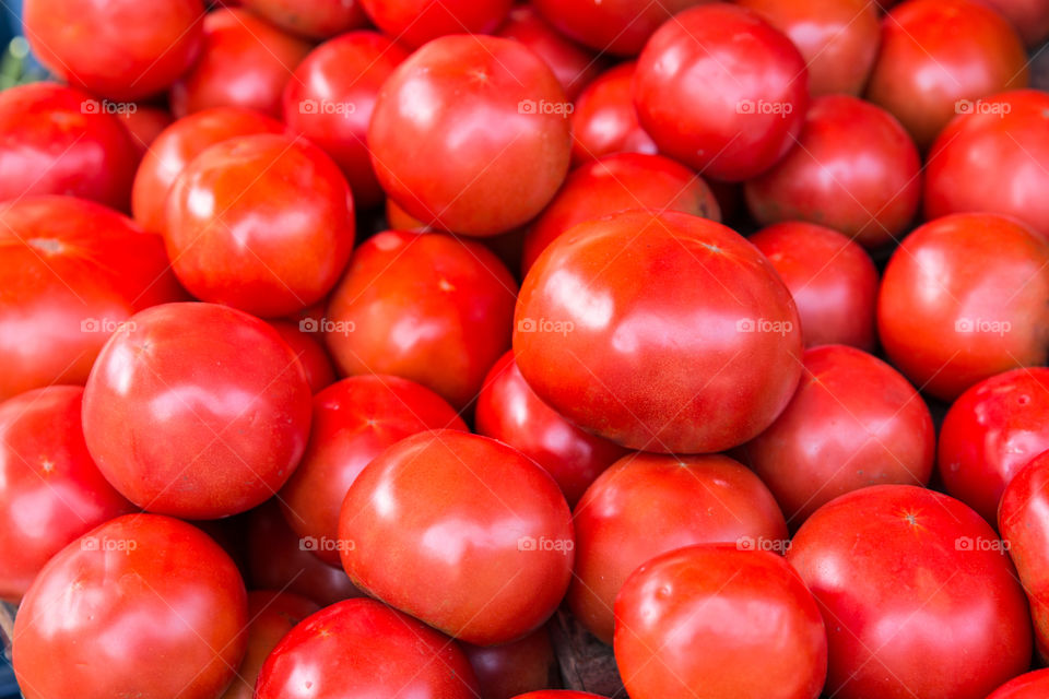 Red Tomatoes in market