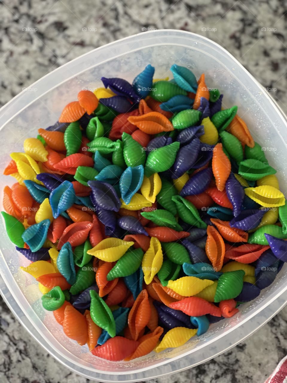 Rainbow pasta