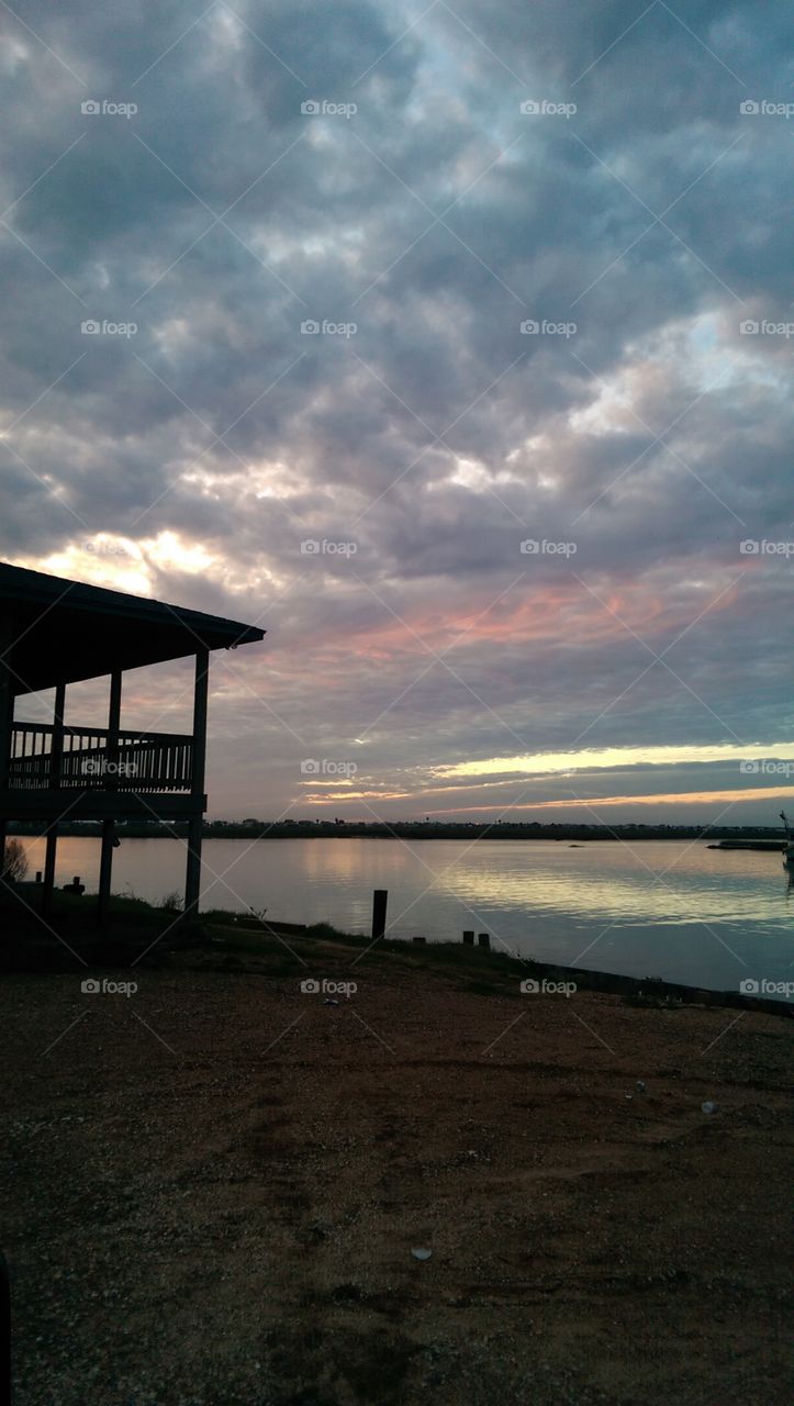 Water, No Person, Sunset, Lake, Beach