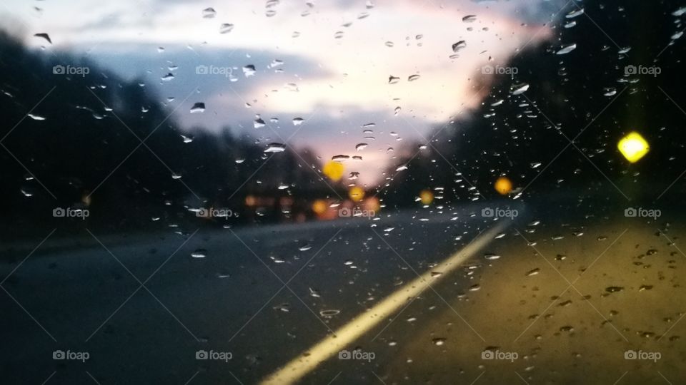 Raindrops on the Windshield