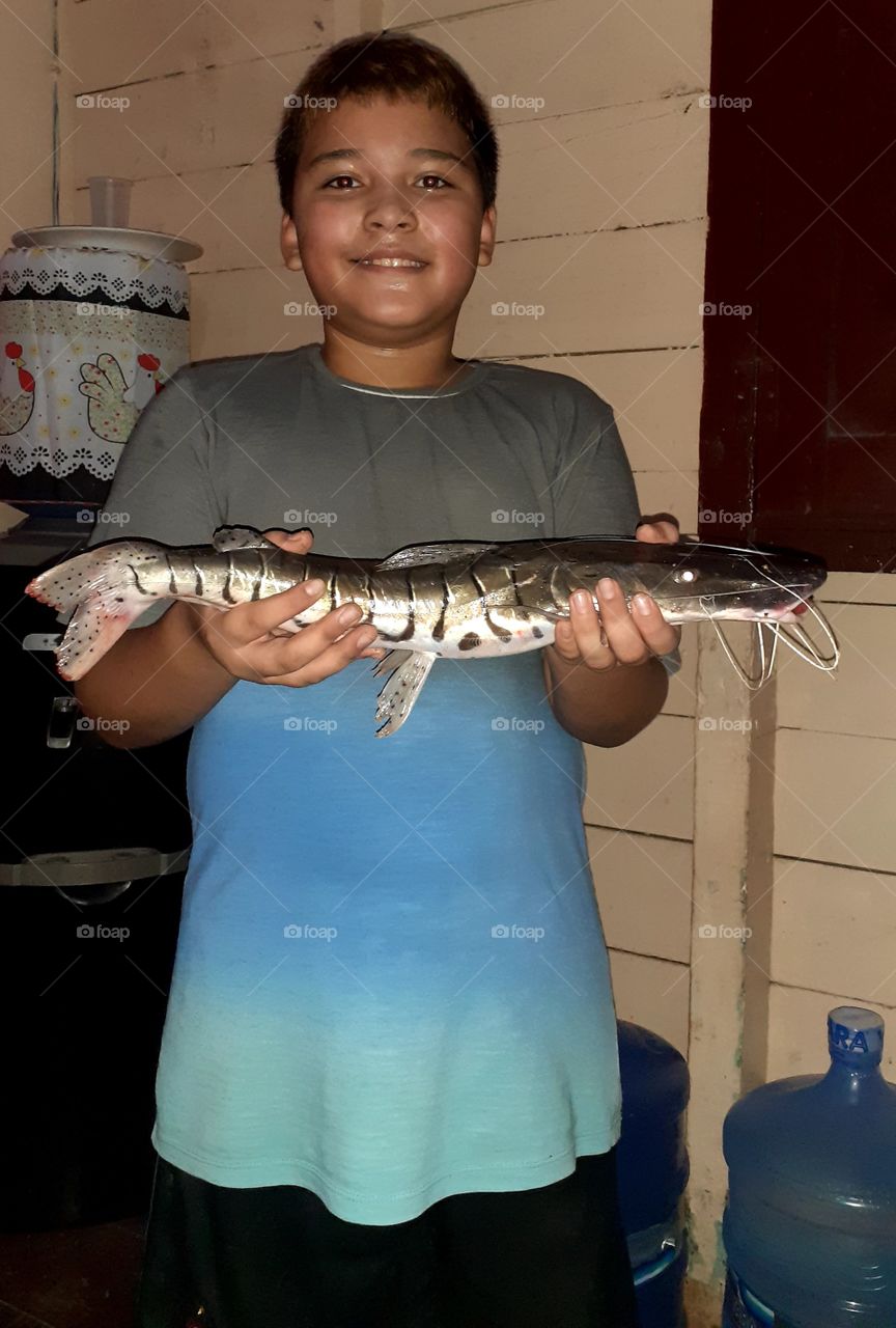 Meu sobrinho pescador