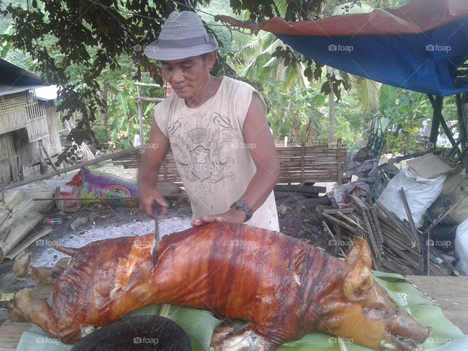 Lechon traditional in Philippines