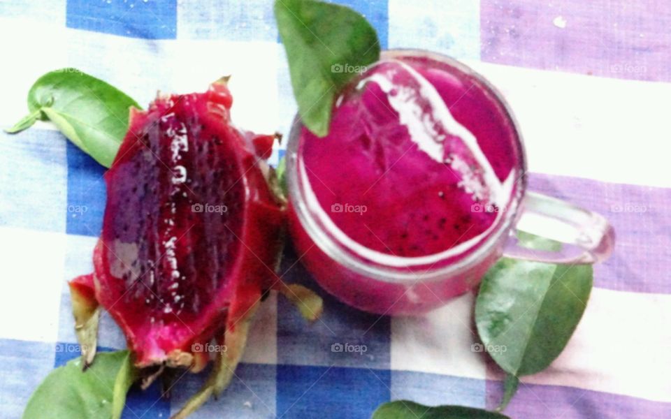 Homemade juice - Dragon fruit