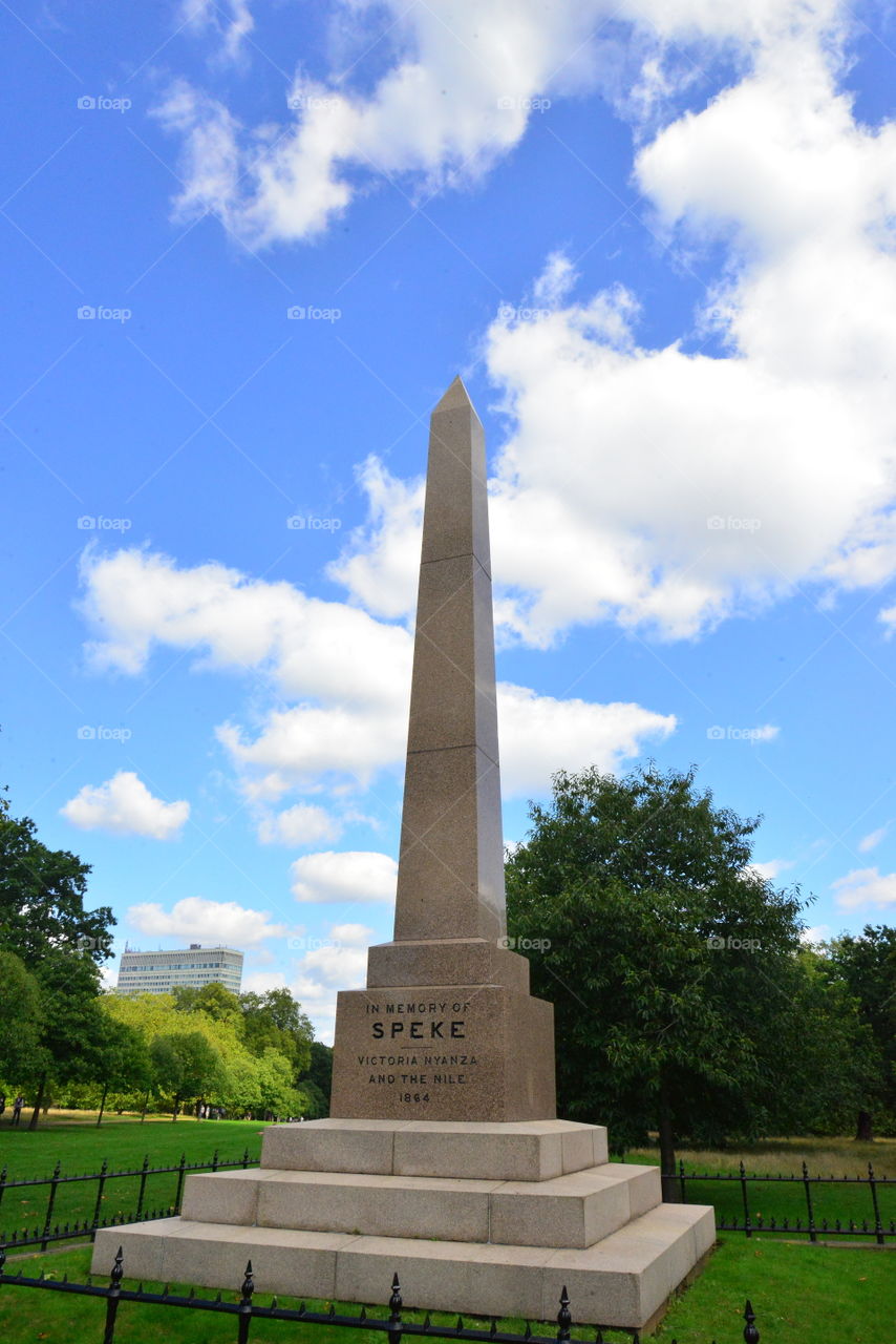 Speke Memorial , Hyde Park , London , England