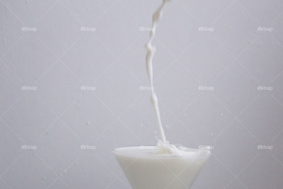 Milk splash - pouring