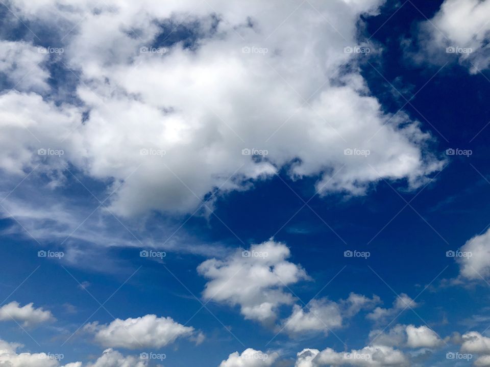 Blue sky and white clouds