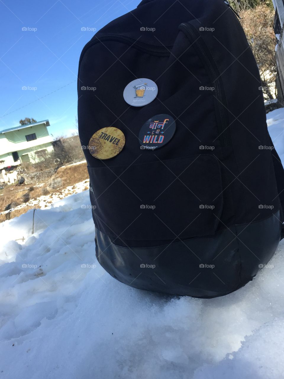 bag on snow