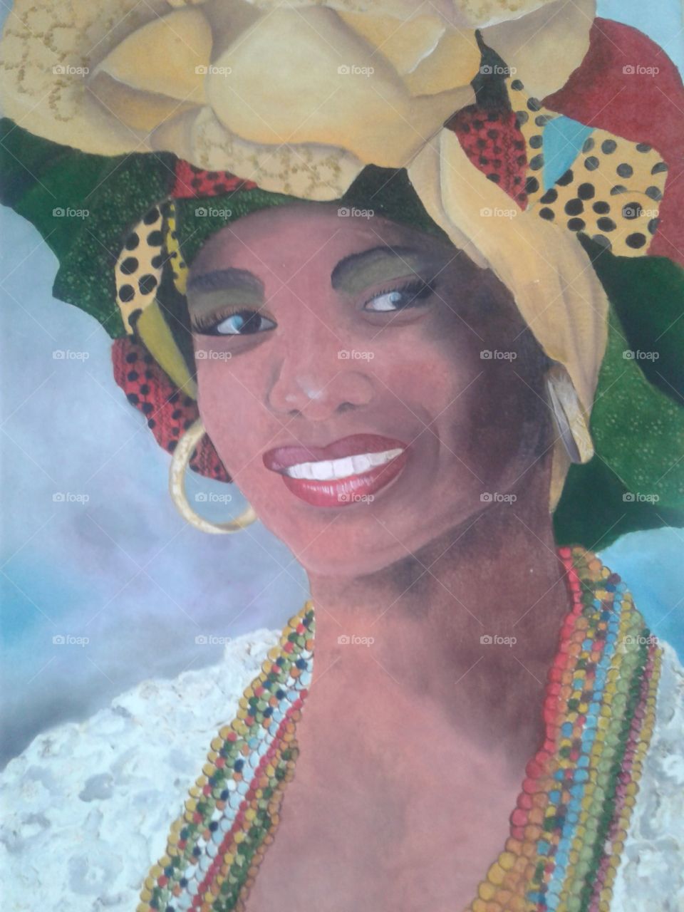 Black Woman Painted