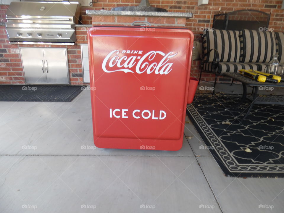 Coca Cola ice box