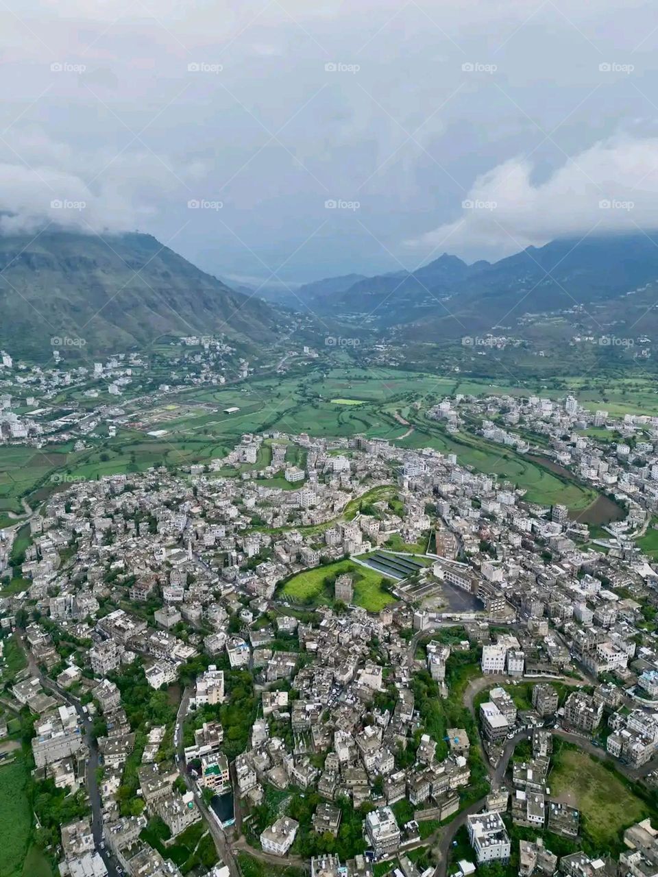 Glory be to God, the magnificent and picturesque view and the natural green trees are a view that is nothing more wonderful than it