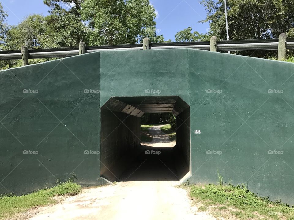 Trail walking tunnel