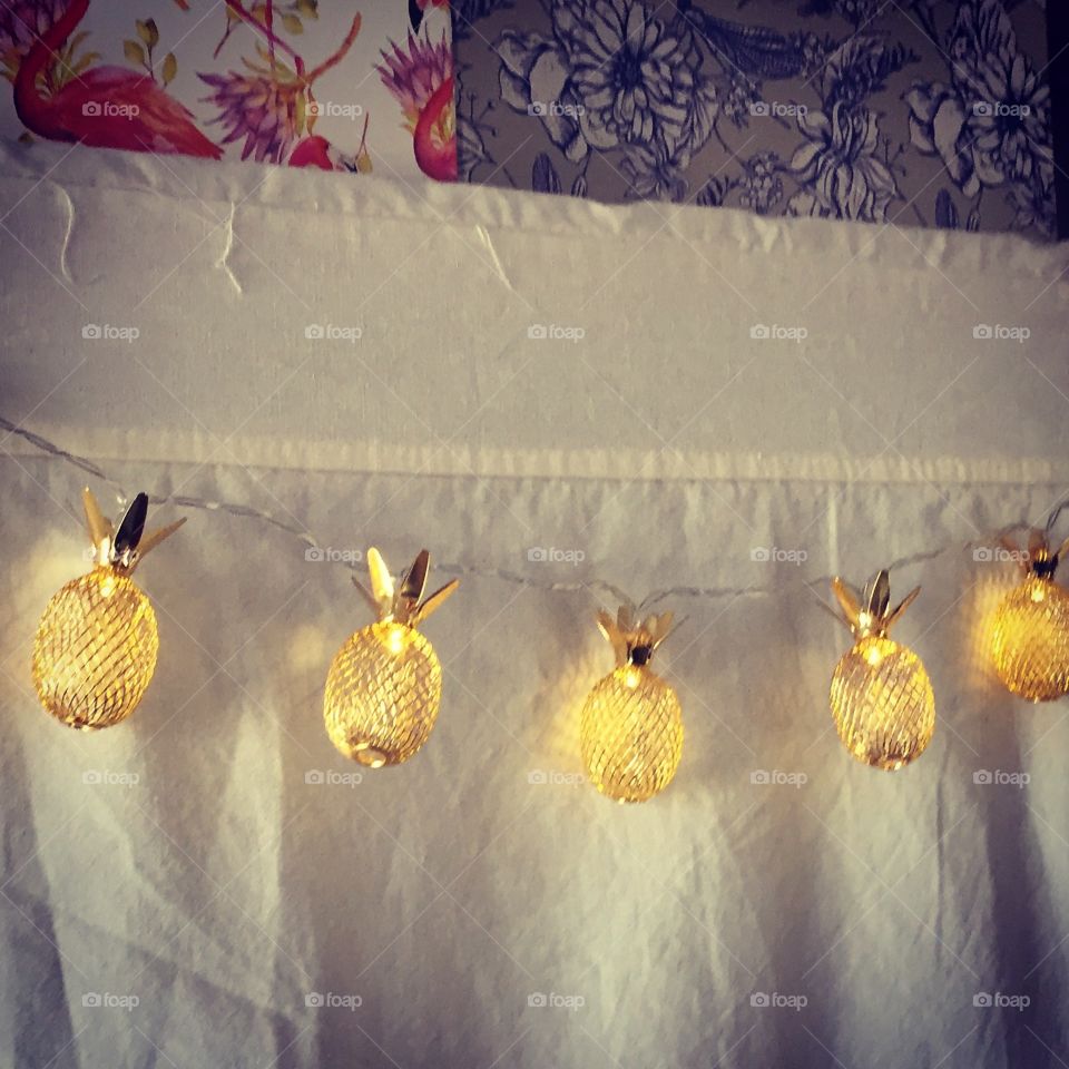 Pineapple fairy lights