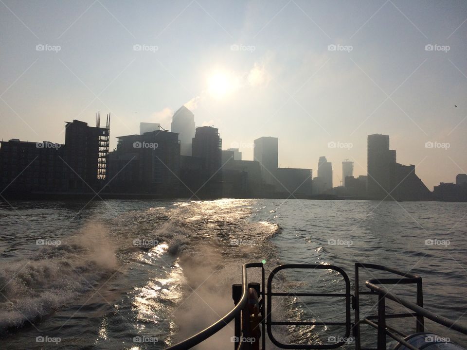 A boat to work in the City 