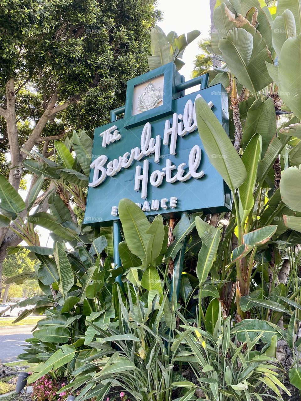 The Beverly Hills Hotel Entrance Sign