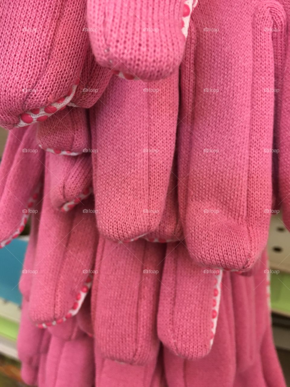 Pink garden gloves