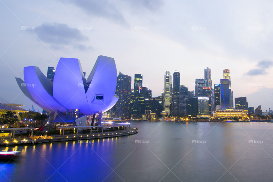 Twilight time at singapore