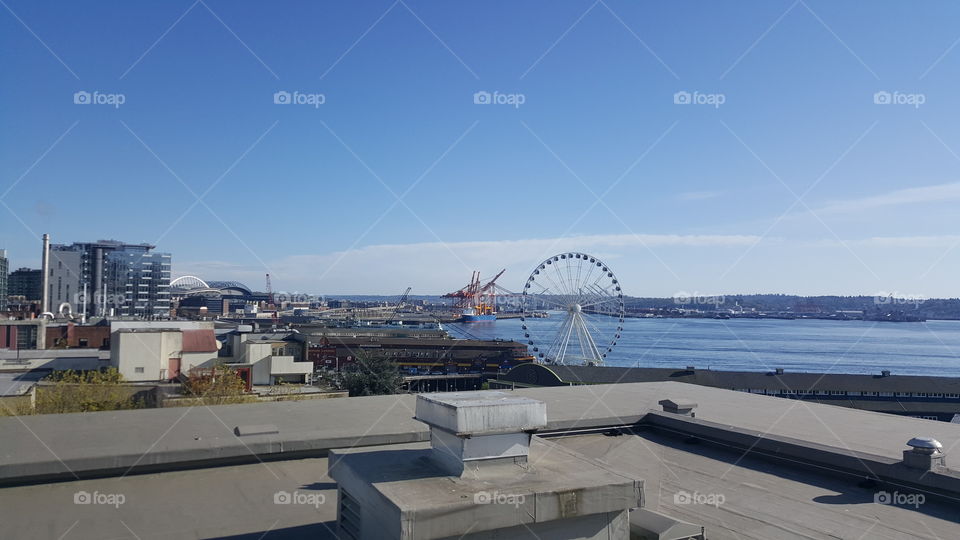 photo from pike market of the great wheel