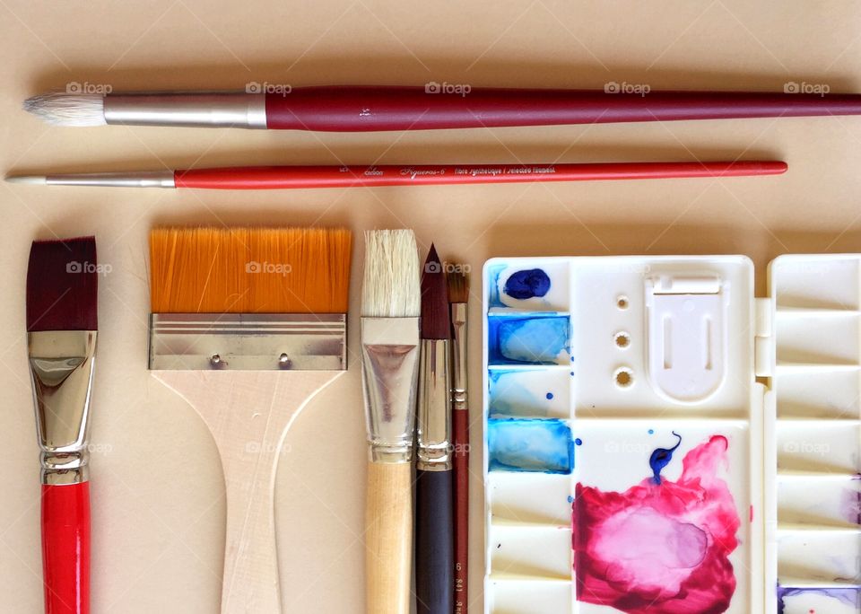 Artist Supplies and Brushes