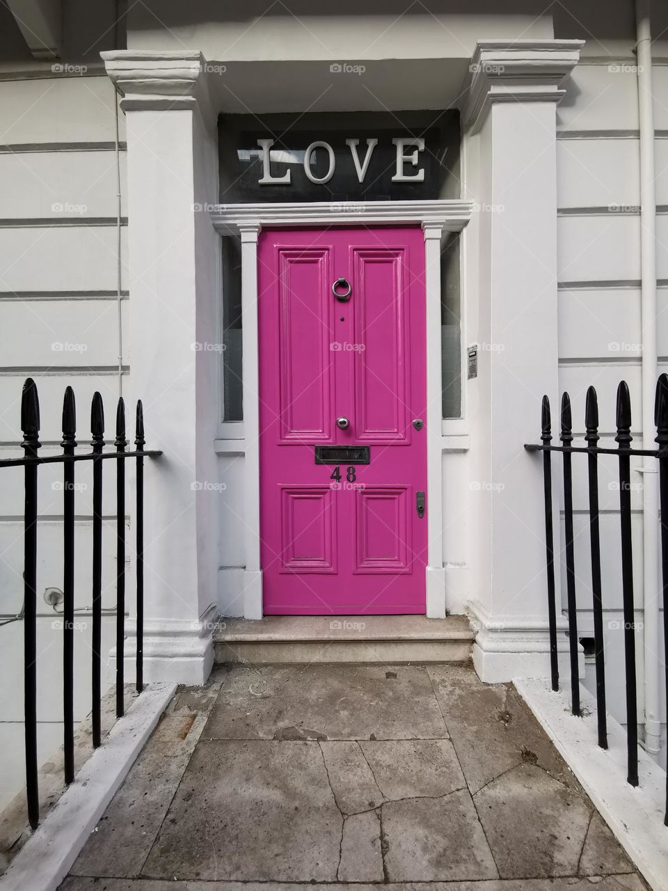 Pink door. Love pink color.