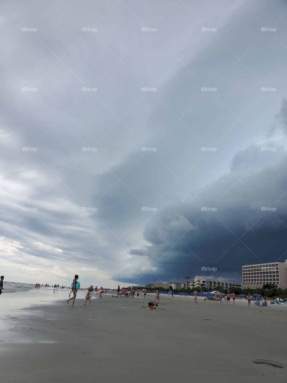 Mother Nature invades the beach day