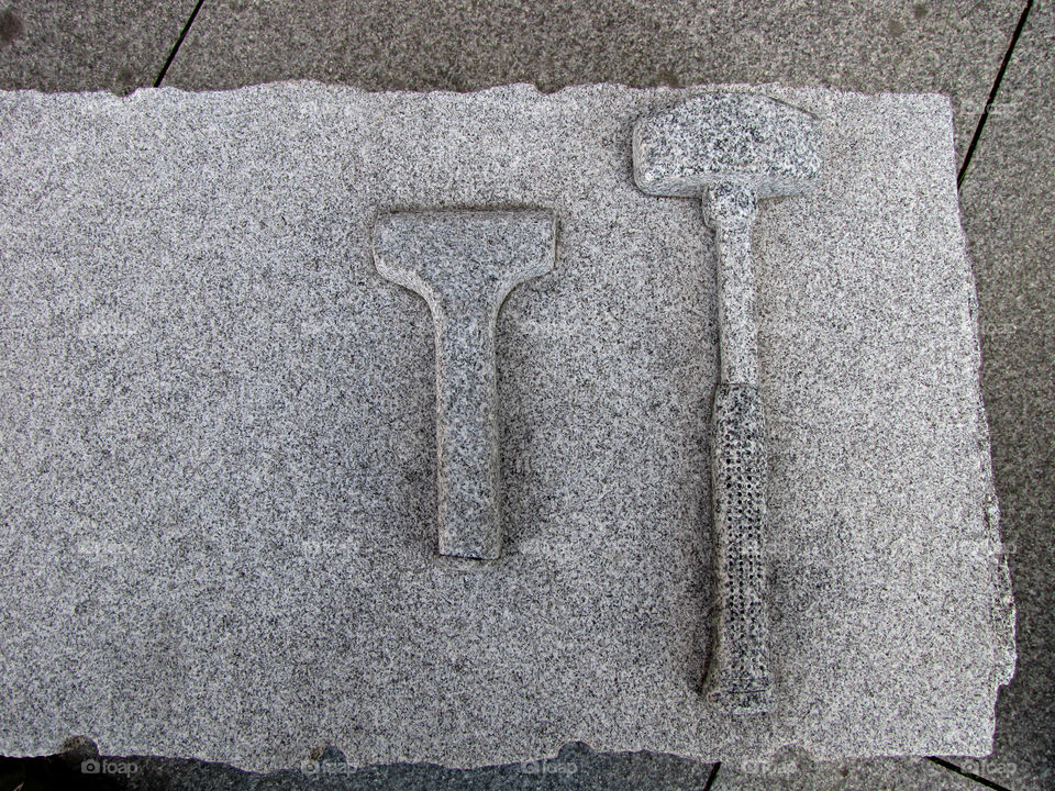 Granite Tool Sculpture