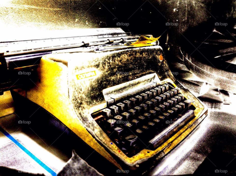 Old typewriter