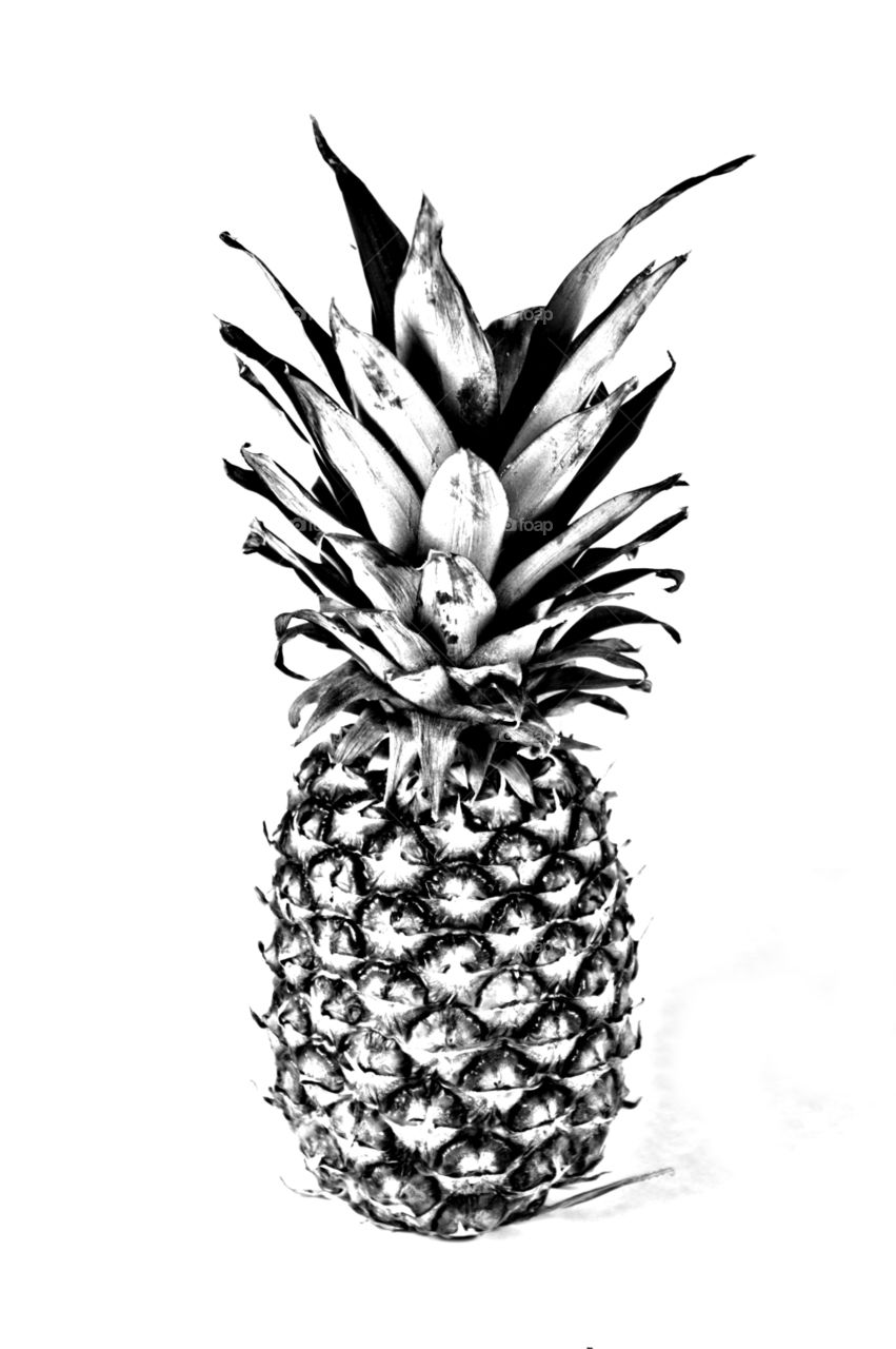 Black and white pineapple 