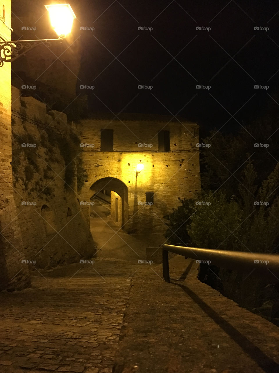 Visit at Grottammare by night, Marche region, Italy