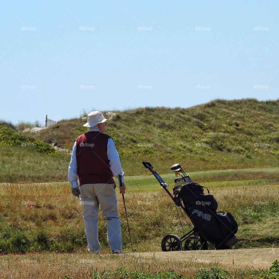 On the golf course