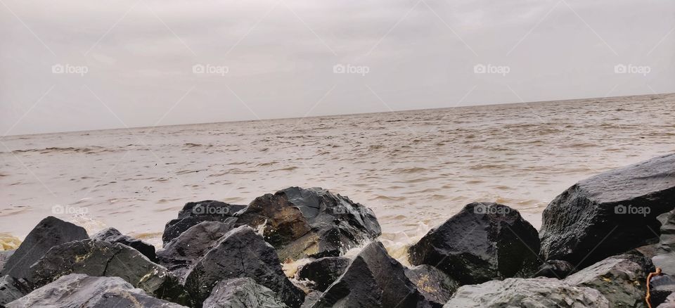 dumas beach, surat, gujarat, india