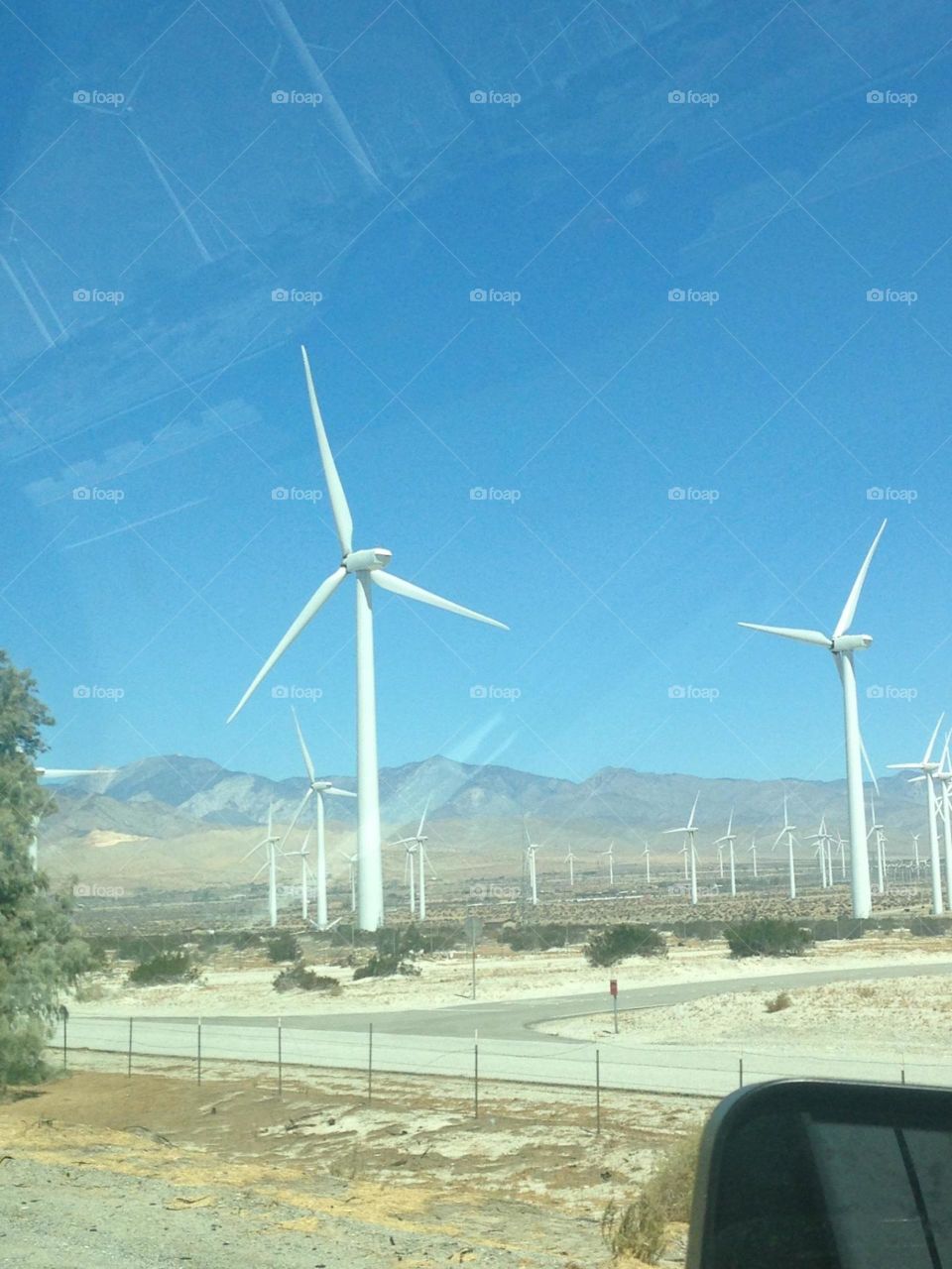 Windmills in the desert