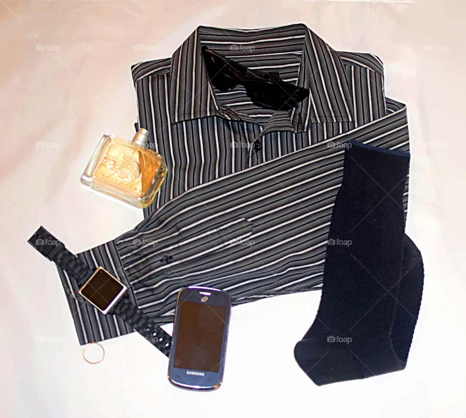 Men's outfit layout 