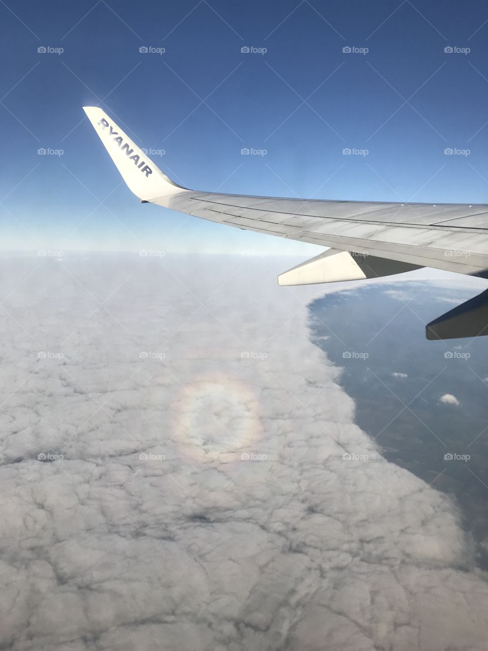 Round rainbow from the plain 